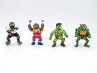 TMNT Vintage Figure LOT Slap Shop Leo POWERLIFTIN DON Raph Green Beret 1991 talk