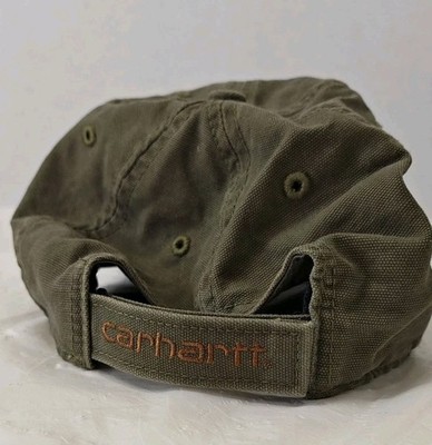 Carhartt Hat Cap Adult Odessa Green Hook Loop Closure Canvas