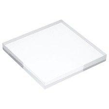 Acrylic Display Stand Base 8x8x0.4 Inch Solid Clear Square Display Riser