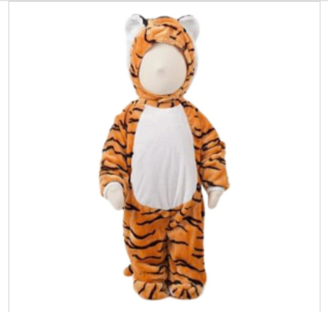 Travis Designs Bebé Tigre Vestido Elegante Disfraz Mameluco Conjunto | Edad 3-6 M | Nuevo con Etiquetas