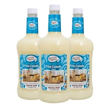 Pina Colada Drink Mix, Ready To Use, 1.75 Liter Bottle (59.2 Fl Oz), Pack of 3