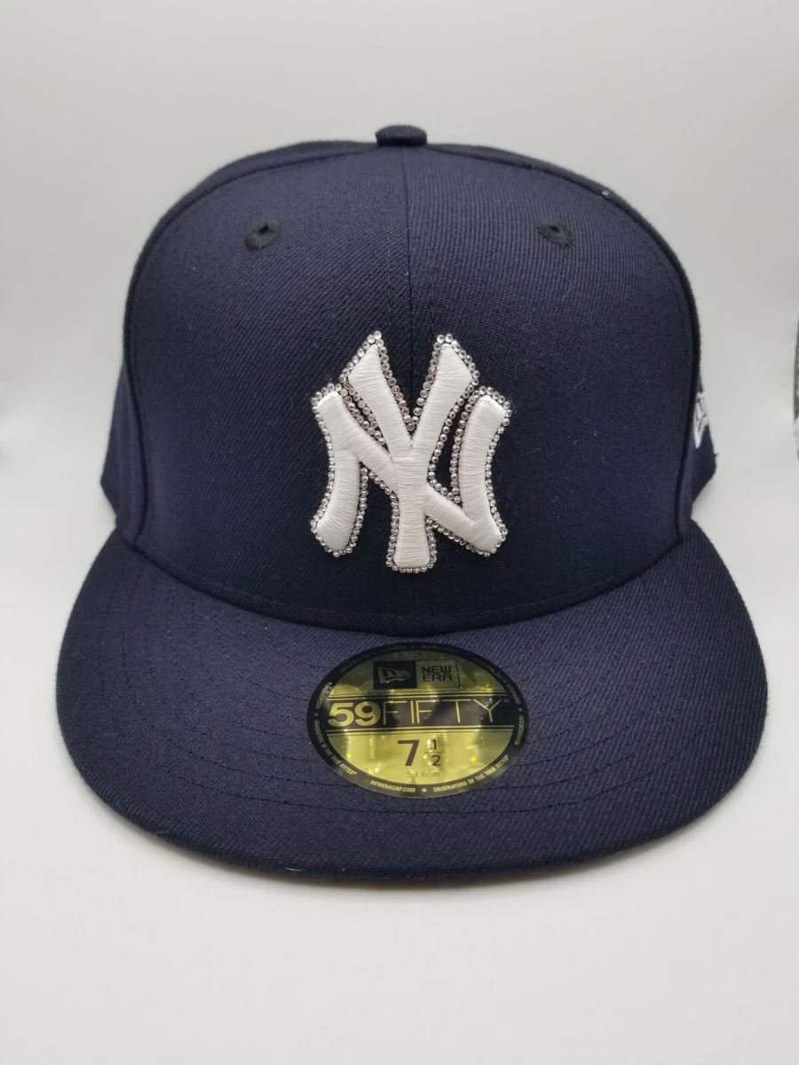 Iced Out New York NY Yankees New Era Cap w real Swarovski crystals
