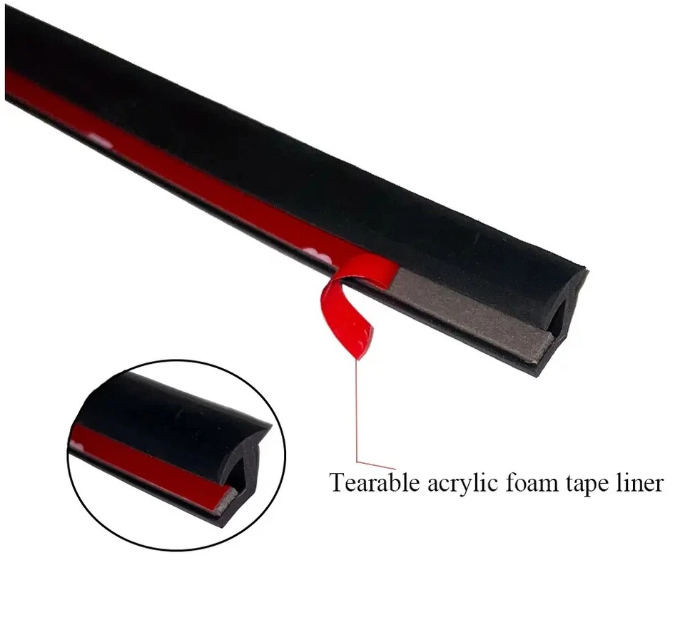 For Car Truck Wheel Fender Flares Edge Trim Rubber Seal Gasket Welting 9m/29.5ft - Image 3 of 4