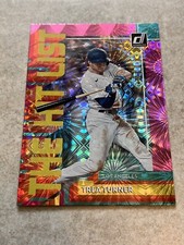 2022 Panini Donruss #THL-1 Trea Turner The Hit List Pink Fireworks MLB Dodgers