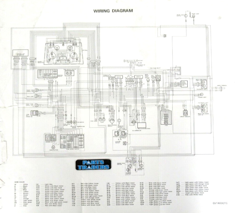 Genuine Suzuki Dealer Factory Wiring Diagram Cavalcade 1400 LX