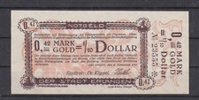Erlangen - City - 0.42 Gold Mark - 09.11.23 - M�ller 1595.1b? - * Reclining Brown