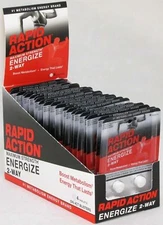 Rapid Action Energize 2 Way Lasting Energy Boost Metabolism 24 Packs 96 Pills 