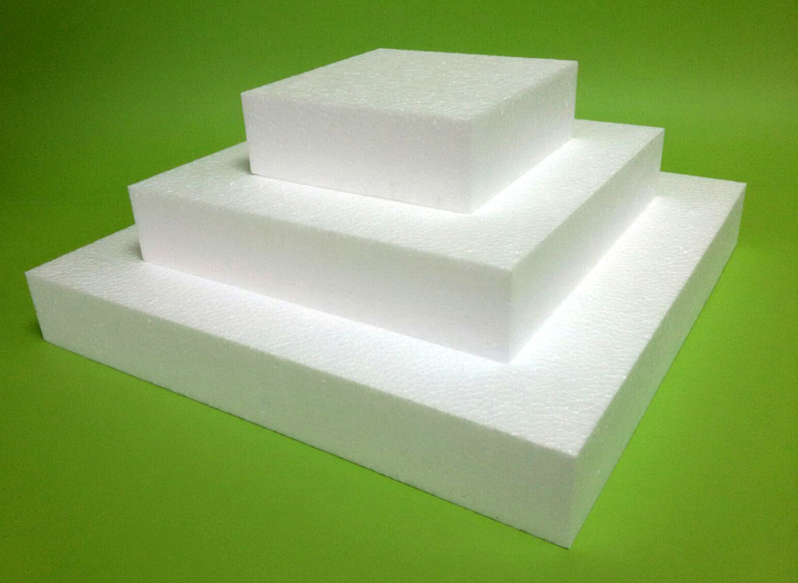 Styropor EPS-Zuschnitte 5-er Set 30/25/20/15/10x5 cm Rechtecke Torte ...