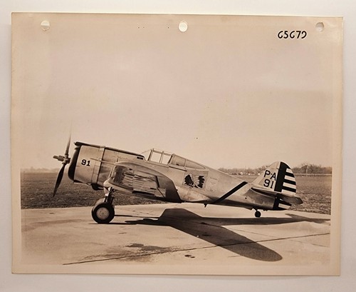 Vintage Official AAF 8"x10"  Curtiss Wright XP-40  Aircraft - April 1939