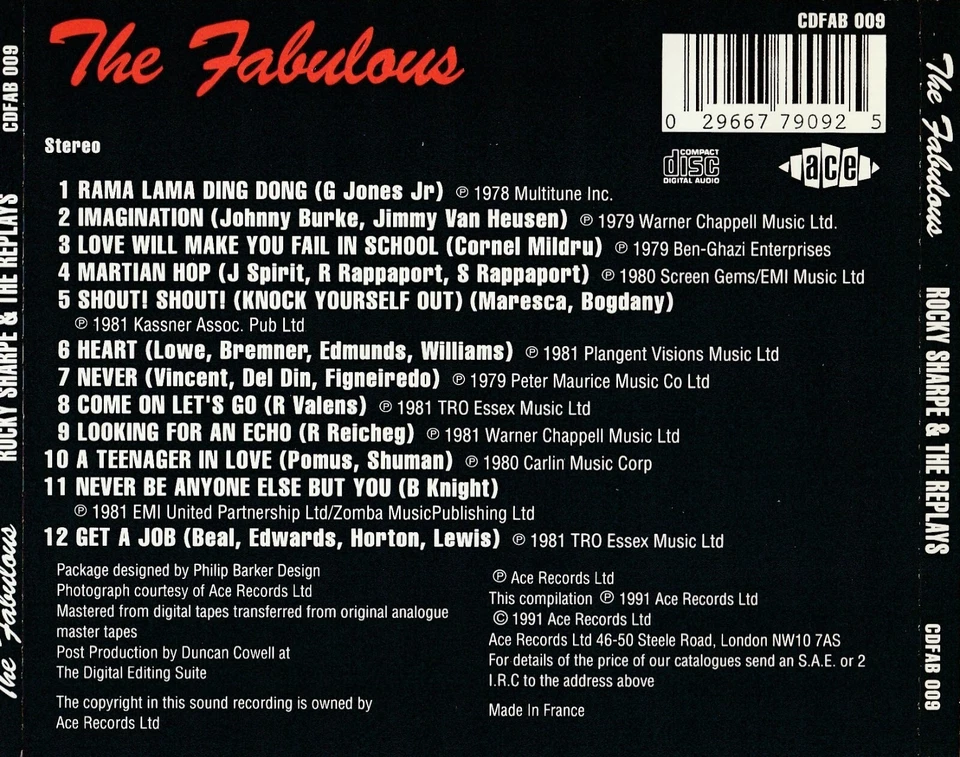 Rocky Sharpe & The Replays - The Fabulous / Rock'N'Roll - Bild 2 von 3