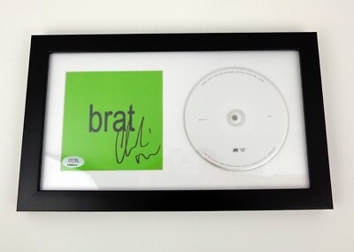 Charli XCX Signed Autograph Brat CD Framed PSA/DNA COA