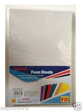 White Color 10 Pcs Craft Foam Sheets For Craft ART 8 x 12 inch