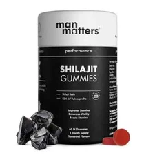 Man Matters Pure Himalayan Shilajit/Shilajeet Gummies with 75% Fulvic Acid