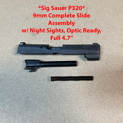 Sig Sauer P320 9mm Complete Slide 4.7'' Full Optic Cut Night Sights Factory OEM