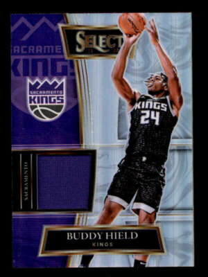 BUDDY HIELD 2021/22 PANINI SELECT SILVER PRIZM USED WORN JERSEY RELIC BF5410
