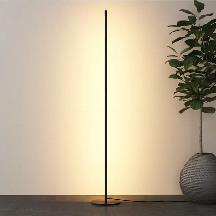 Tall Black Glitter LED Floor Lamp Relax Night Light Nordic Home Decor Unique