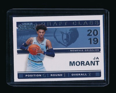 JA MORANT 2019-20 PANINI CONTENDERS '19 DRAFT CLASS CONTENDERS RC