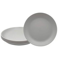 [5 COLORI] SET 6 Piatti PIANI Plastica 23,5 cm Infrangibili - Lavastoviglie 958N