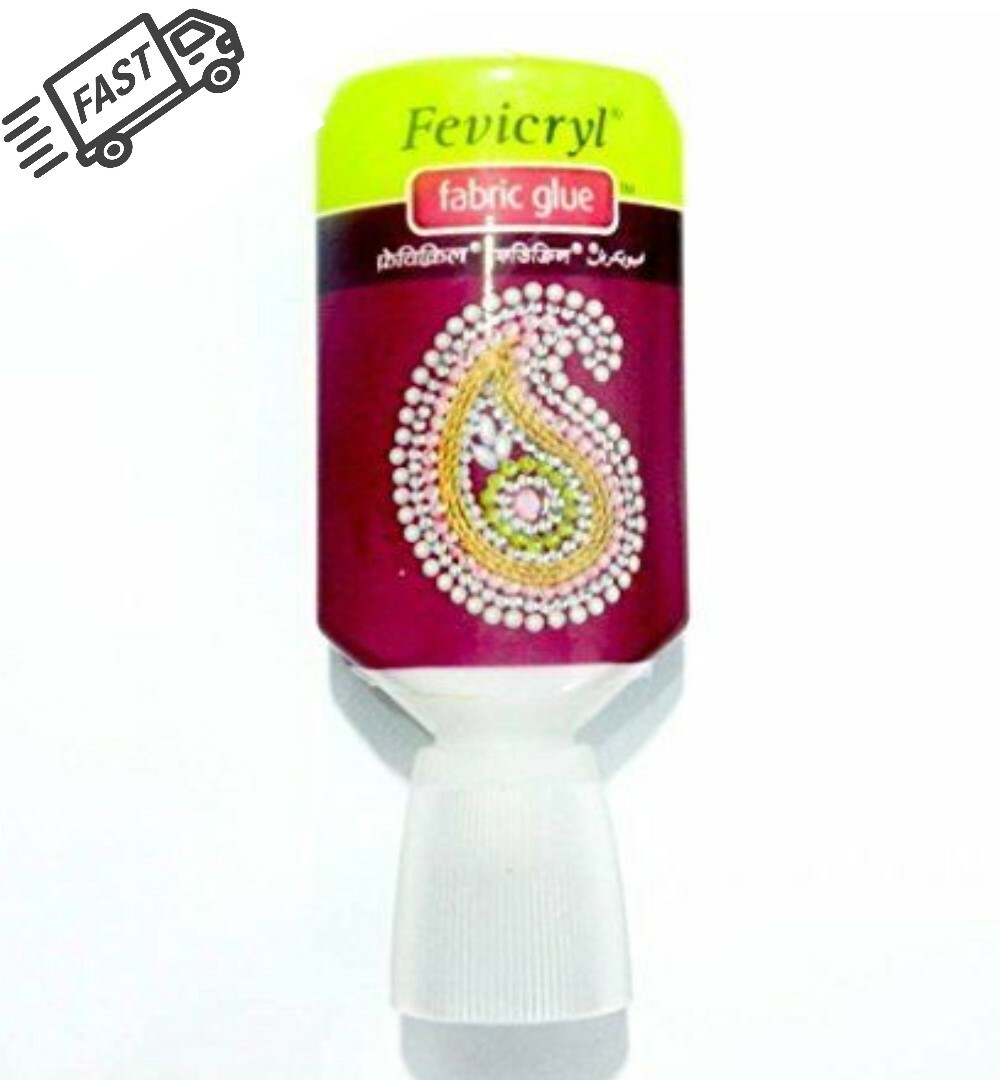 Pegamento de tela fevicryl de 30 ml pegamento sin puntada para apliques de cinta de encaje artes y manualidades
