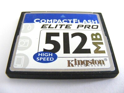 512MB Compact Flash Card ELITE PRO HIGH SPEED ( 512 MB CF ) KINGSTON gebraucht