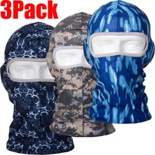 3Pack Balaclava UV Protection Full Face Mask Hat Motorcycle Ski Bicycle Headwear