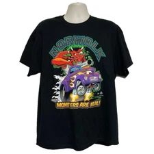 Summit Motorsports NORWALK MONSTERS ARE REAL Men's XL T Shirt Dan Ross 2019