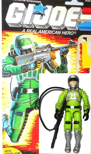 *** 100% with FULL CARD *** GI joe SCI-FI v1 1986 Complete vintage backer card