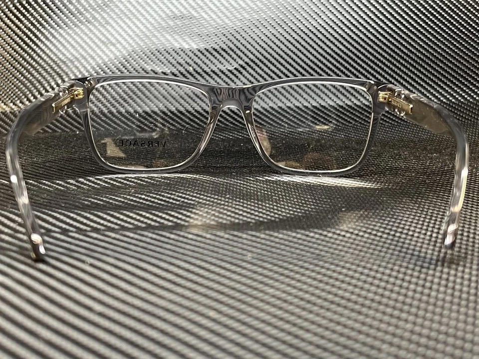 Anteojos para hombre VERSACE VE3303 593 gris transparente rectangular 55 mm Foto 4 de 4