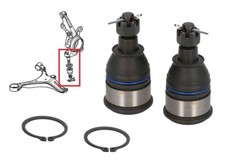 Giunti sferici anteriori inferiori per Honda FR-V FRV 2.2 diesel 2005-2009