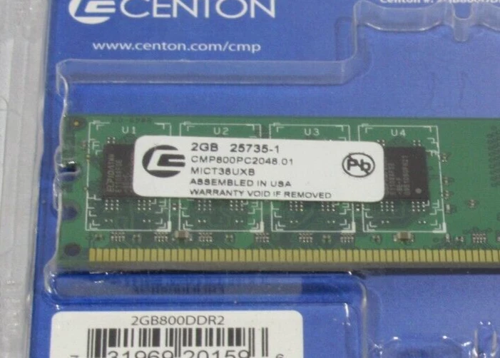 new - Centon CMP800PC2048.01 2GB DDR2 Memory Module - Image 3 of 3