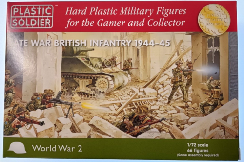 WW202002 1/72 SPÄTKRIEG BRITISCHE INFANTERIE 1944-45 Kunststoff Soldat Neu im Karton 2. Weltkrieg - Bild 1 von 2