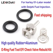 O-Ring Fuel Tool EFI Check Valve Rebuild Kit For Harley Road Glide Sportster 883