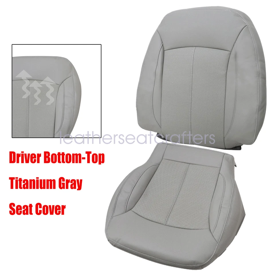 Hot Sale For Buick LaCrosse 2010-2013 Driver Bottom-Top Leather Gray Seat Cover Foto 2 de 4
