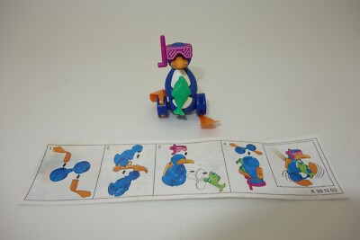 Kinder Serie Pinguine mit Fisch, K98N 53 mit BPZ