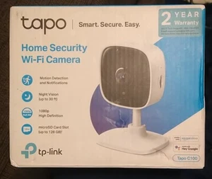 TP-Link Tapo C100 Sécurité intérieure Wi-Fi HD 1080P Caméra Amazon Alexa Google