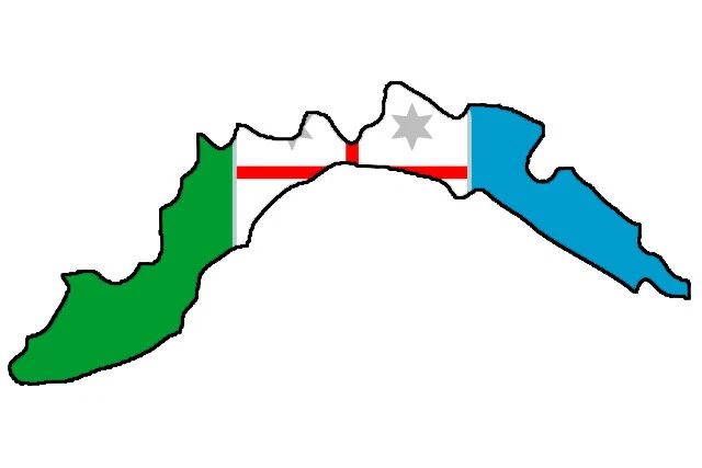Auto Aufkleber Italien Region " LIGURIEN " Sticker 11x5 cm konturg. - Bild 1 von 1