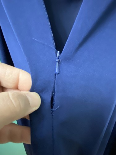 Stunning Gino Cerruti Dress. Size UK Large 14. Prom Evening Party Wedding. Blue - Picture 15 of 17