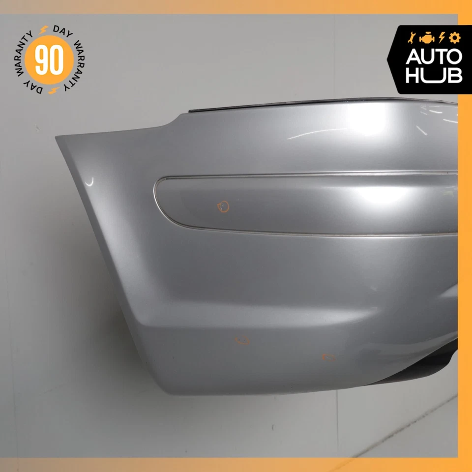 02-04 Conjunto de cubierta de parachoques trasero deportivo Mercedes R170 SLK32 AMG plateado OEM Foto 3 de 4