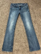 Vigoss Jeans The Chelsea Boot Women's W28 L33 Blue Stretch Denim (Act 29x32 in)