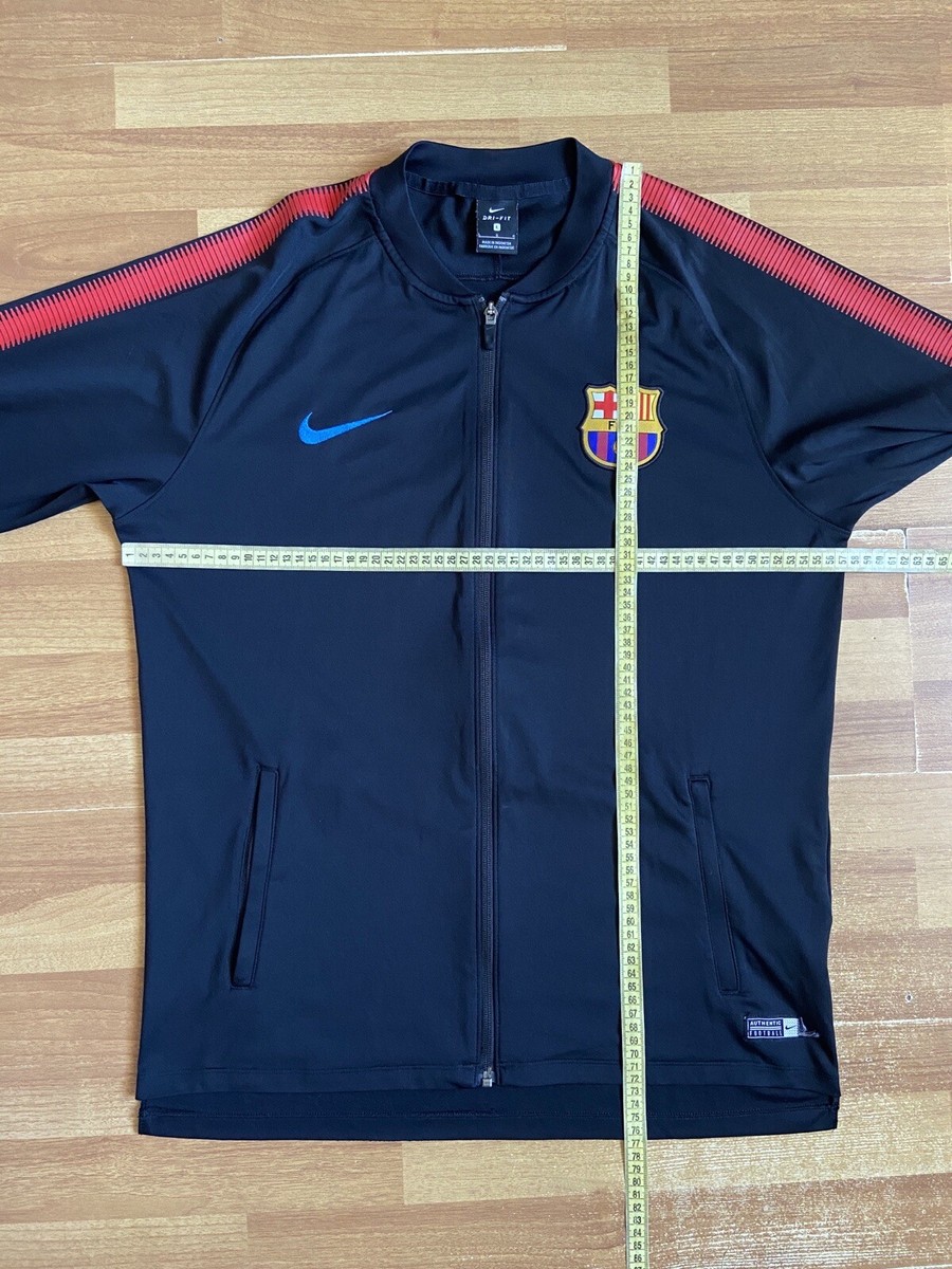BARCELONA 2017 2018 FOOTBALL SOCCER SQUAD TRACK JACKET NIKE 854341