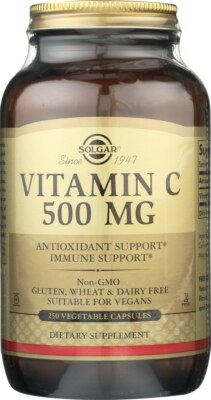 Solgar Vitamin C 500mg 250 Vegetable Capsules