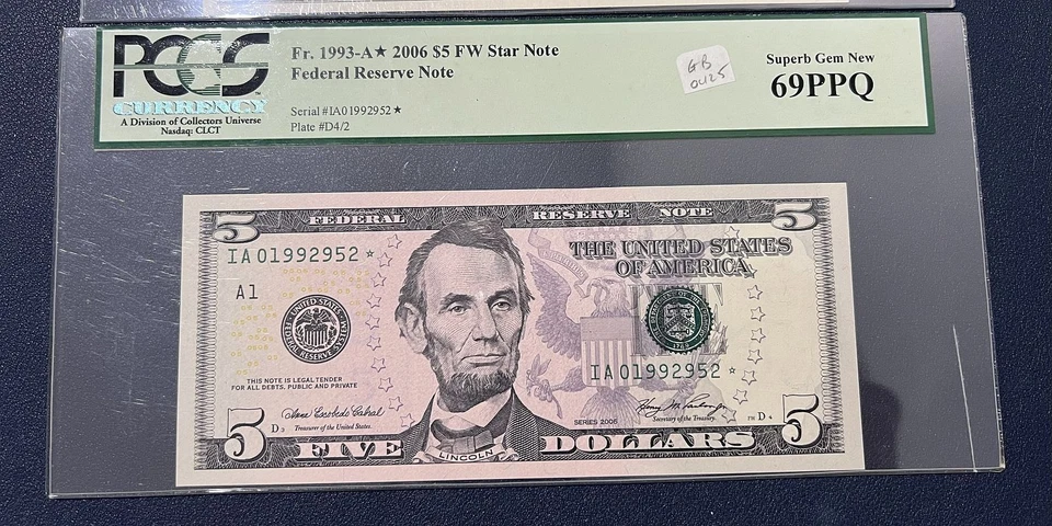 Set of $1 $2 & $5 Star Notes ALL PCGS 69 PPQ - Image 4 of 4