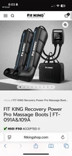 Fit King Recovery Power Pro Massage Boots Air Compression FT-091A&109A