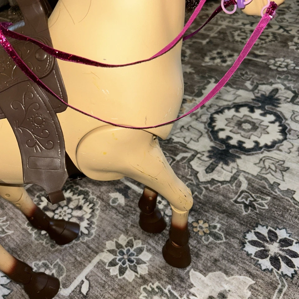 Our Generation Horse. By Battat with Saddle and moveable legs, 20 inches tall - Image 4 of 4