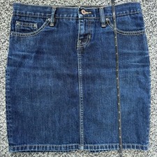 Women's Blue Denim Gap Jeans Skirt, Size 4, 17  