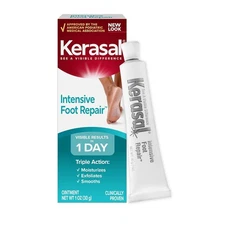 Kerasal Intensive Foot Repair, Skin Healing Ointment for Cracked Heels
