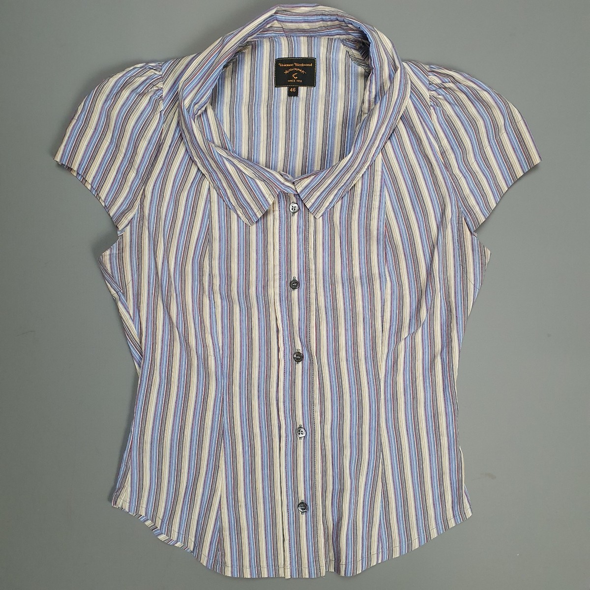 VIVIENNE WESTWOOD Anglomania Striped Shirt Blouse Top IT 46 / UK 