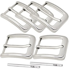 5 Pieces 1.5 Inches 38 mm Belt Buckles Replacement Single Prong Square Buckl