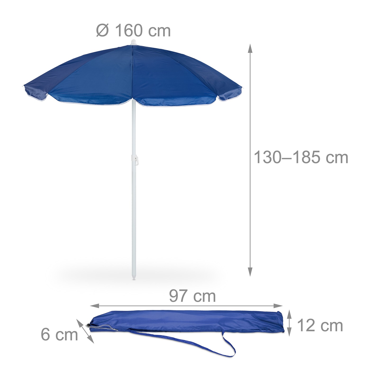 parasol réglable inclinable – vue détaillée