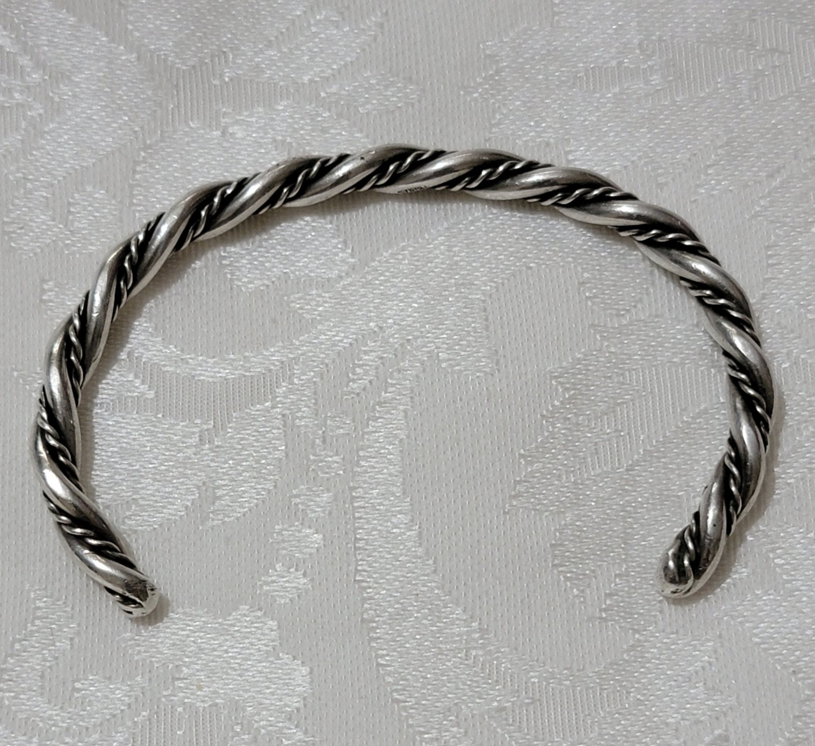 SOLID STERLING SILVER LARGE & SMALL TWISTED SILVE… - image 9